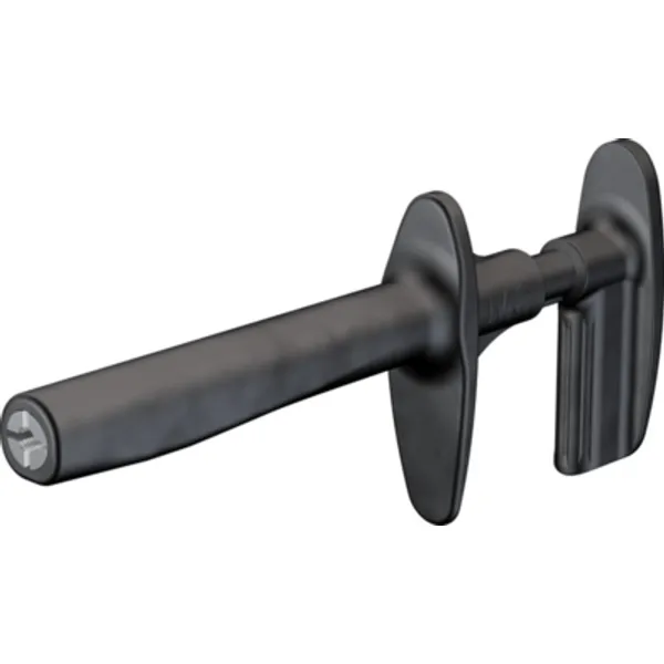 Alligator clip, black, thread M5, L 170 mm, CAT IV, socket 4 mm, 66.9447-21 image 1