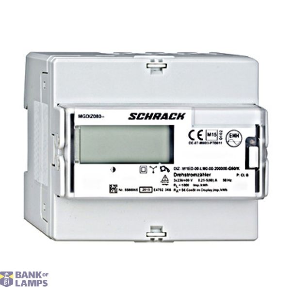 Digital kWh-meter 80A direct, 3phase, 2 tarifs image 1