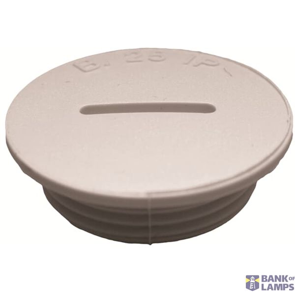 Plug Round Polyamide 6 with 25 Percent Glass Fibre M20 Grey RAL 7035 image 1