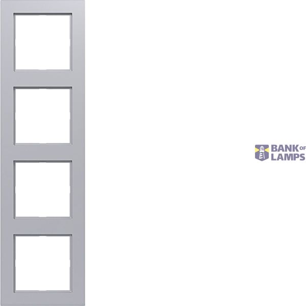 Cover frame 4-way, A.1, titanium image 1