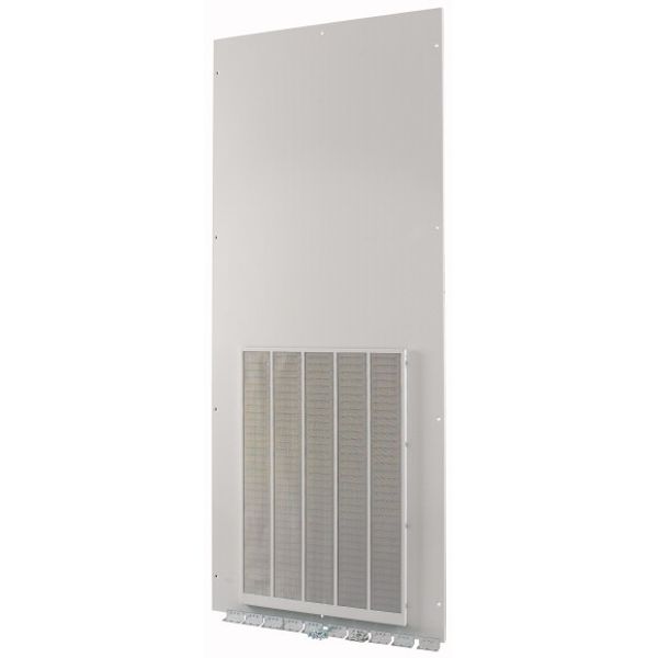 XTSZFFPV42-W800 Front plate (section high), ventilated, W=800mm, IP42, grey image 1