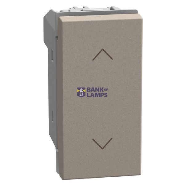 Double Push Button Light Now Interlocked 1 Module Stone image 1
