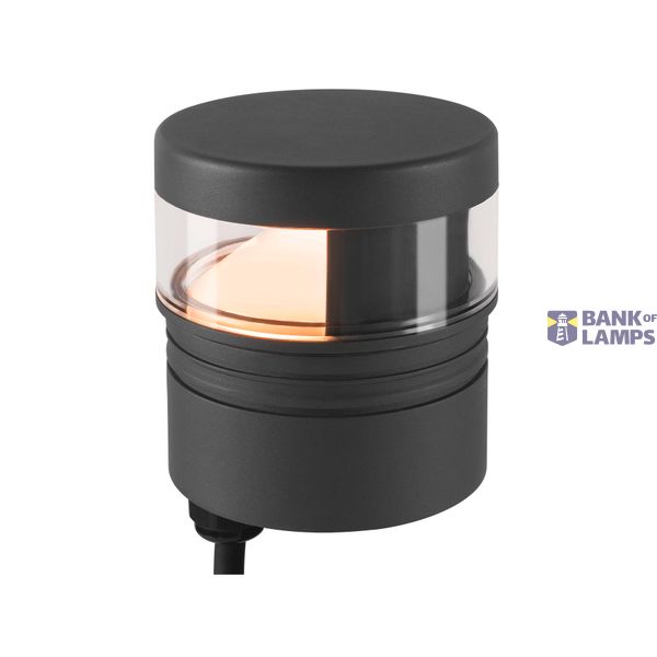M-POL S Polehead 180°, low-glare, lamp head, anthracite, 10W, 750lm, 2700K, CRI80, DALI image 1