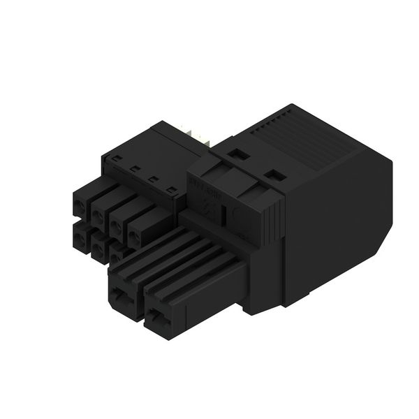 PCB plug-in connector, female plug, 7.62 mm, Number of poles: 2, 180°, PUSH IN with actuator, PUSH IN without actuator, Clamping range, max. : 10 mm², Box image 4