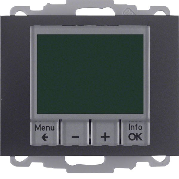 Thermostat, NO contact, centre plate, time-controlled, K.1, ant., matt image 1