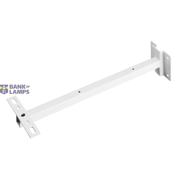 Wall bracket for Outdoor Beam & MILOX floodlight,white,50cm image 1