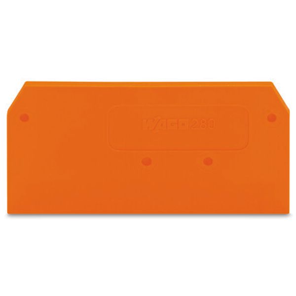 End and intermediate plate 2.5 mm thick orange image 3