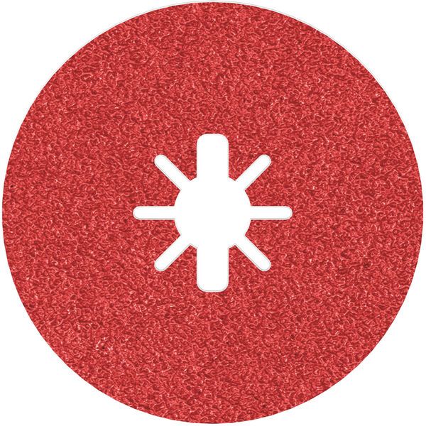 X-LOCK Fibre Disc, 125mm, G50, star hole, R780 Best for Metal + Inox image 1