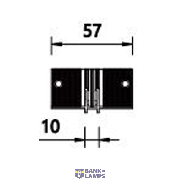 Vertical  90° connector, White, Trimless Recessed image 1