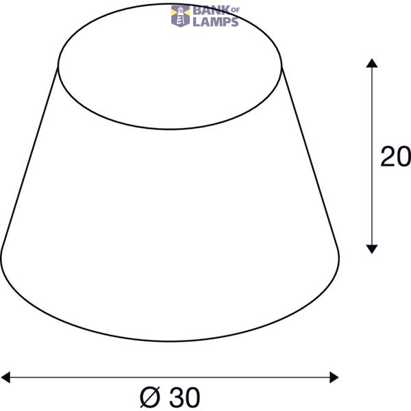 FENDA, lamp shade, conical, yellow, Ø/H 30/20 cm image 4