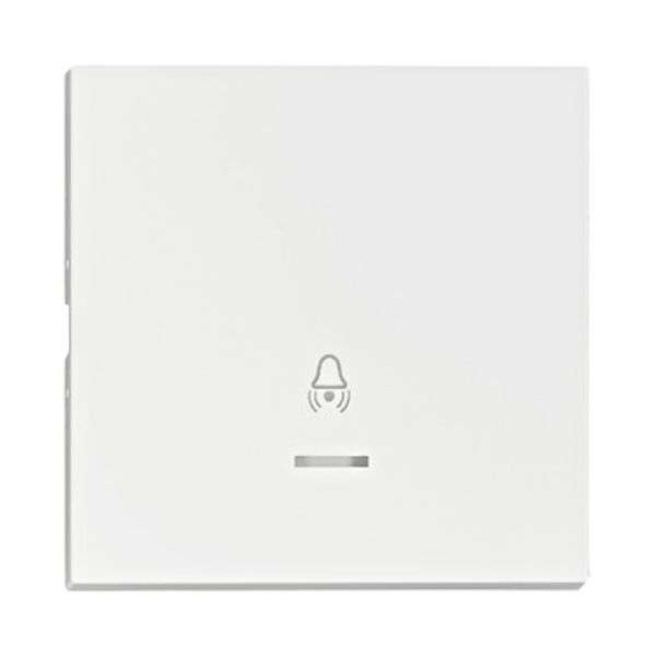 Rocker S 55, tranparent control window, symbol bell, white image 1