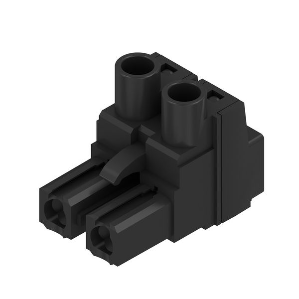 PCB plug-in connector, female plug, 7.62 mm, Number of poles: 2, 180°, Clamping yoke connection, Clamping range, max. : 4 mm², Box image 2