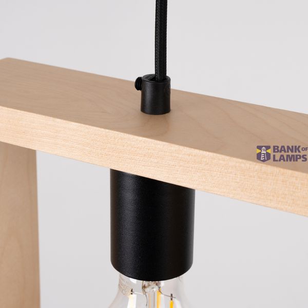 Pendant lamp ARIES natural wood image 4