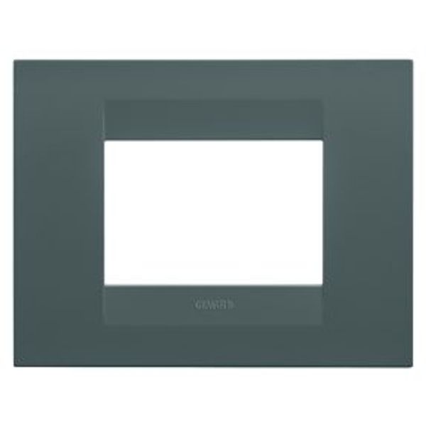 GEO PLATE - IN PAINTED TECHNOPOLYMER - 3 MODULES - TEAL - CHORUSMART image 1