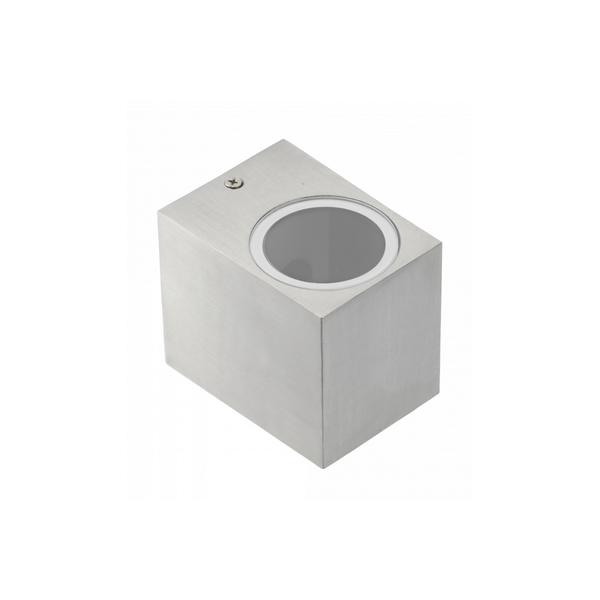 Facade luminaire unidirectional TIAGO, GU10, max. 35 W, IP54, square, stainless steel image 1