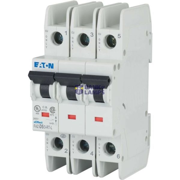 FAZ-D5/3-RT-L Eaton Moeller series xEffect - FAZ-NA, FAZ-RT MCB image 1
