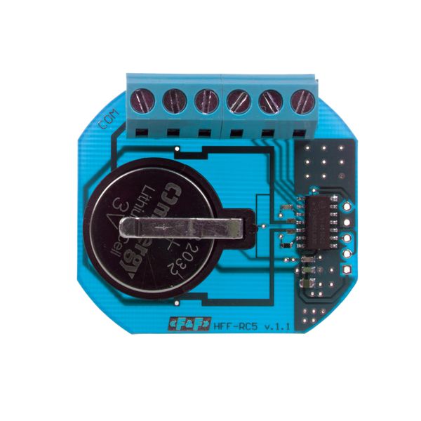 Battery-powered 5-channel transmitter - button mounting, 3V power supply image 1