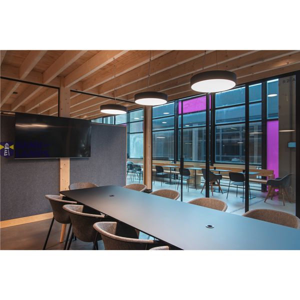 MEDO® PRO 40, wall- and ceiling-mounted light, round, 3000/4000K, 19W, DALI, Touch, 80°, UGR image 3