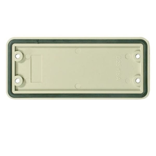 Heavy-duty connectors, Accessories, Cover plate, Size: 5, Plastic, grey image 1