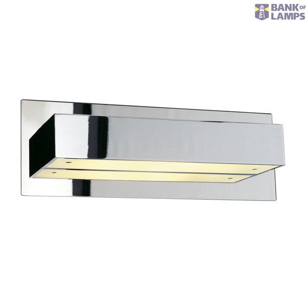 TANI wall light, R7s, square, chrome, R7s 118mm, max. 200W image 1
