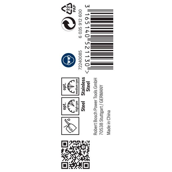 Metal drill bits HSS-Co, DIN 338 3,3 x 36 x 65 mm 10 pcs. image 1