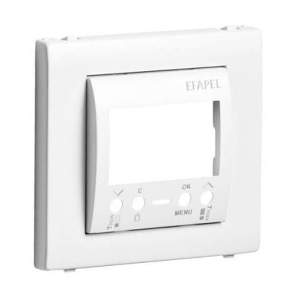 COVER PLATE F/MULTIF CHRONOTHERMOSTAT MAT WH image 1