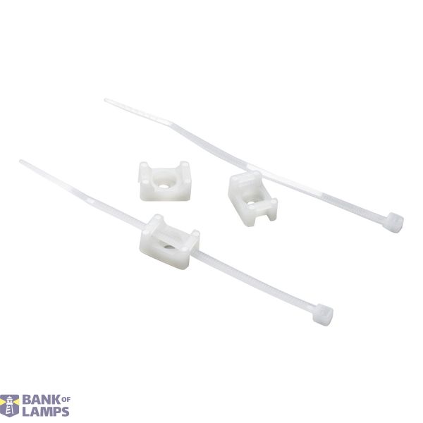 Fastening clips with cable tie, 100 pcs. image 1