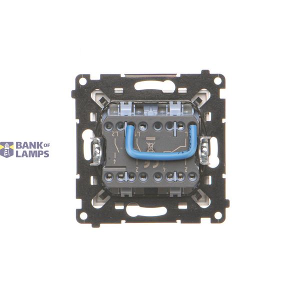 Single equipotential socket, (module), Simon 24, IP20, black matt image 1