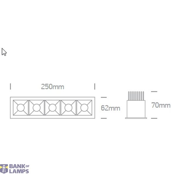 WHITE 5x6,5W WW IP20 350mA image 2