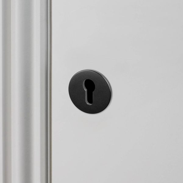 EURO CYLINDER KEY ESCUTCHEON / BLACK image 1