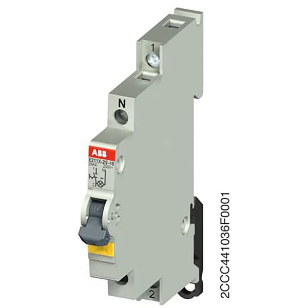 E211X-16-10ON-OFF Switch,16 A,acc. to EN 250/400 V AC,1NO,0NC,0CO, El. Color:Grey,1LED,Yellow, MW:0.5 image 2