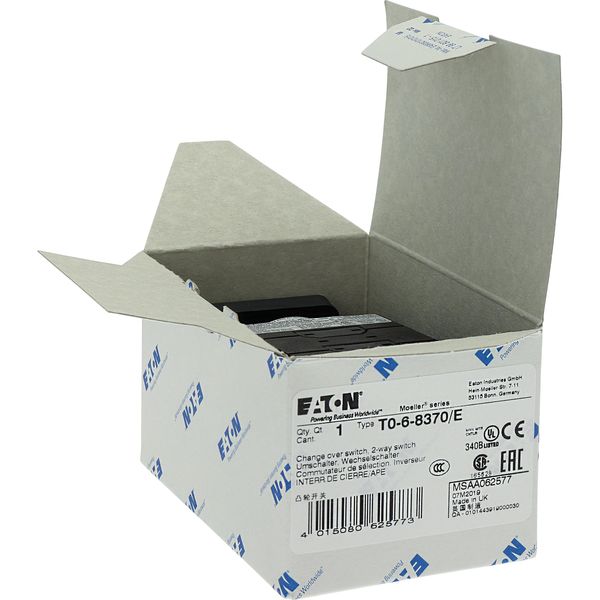 T0-6-8370/E Changeoverswitches, T0, 20 A, flush mounting, 6 contact unit(s), Contacts: 12, 90 °, maintained, Without 0 (Off) position, 1-2, Design number 8370 image 28