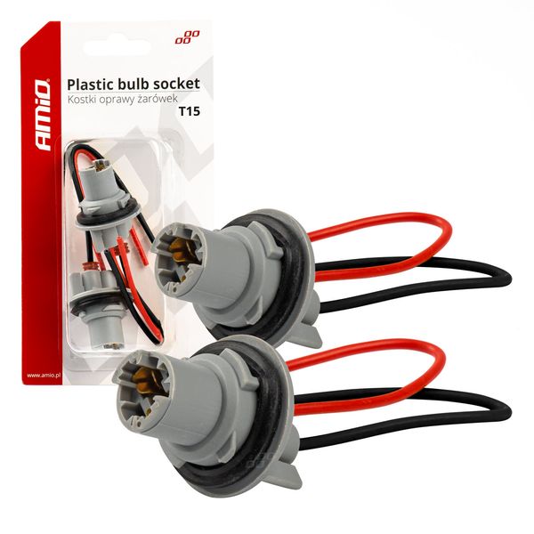 Plastic bulb socket 2 pcs T15 image 1
