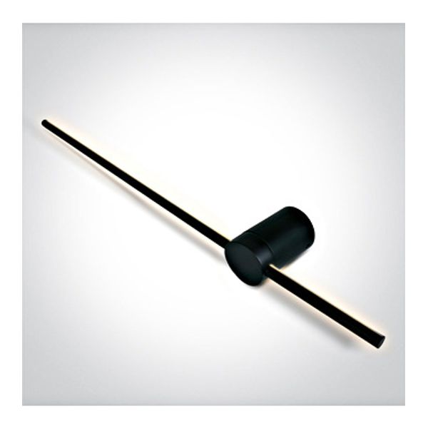 65148B/B/W BLACK 15W WALL LIGHT WW IP20 230V image 1