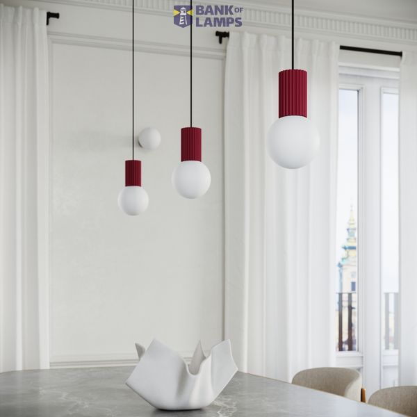 Table lamp HALO burgundy image 7