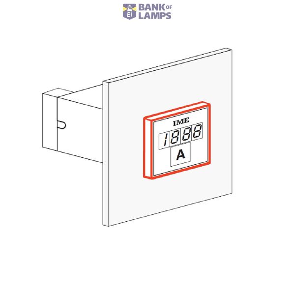 Protection front cover IP54 for digital indicators 72x36mm image 1