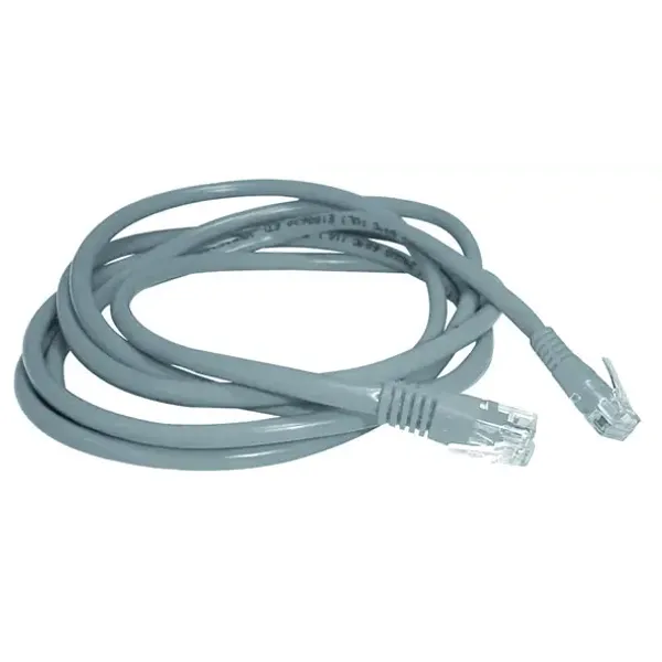 P.CORD 4 PAIRS UTP CAB CAT.6 & 2 RJ45 0,5M GR image 1