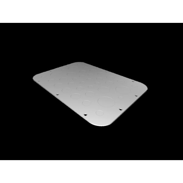 SZ Metal gland plate, for AX, with metric knockouts image 2