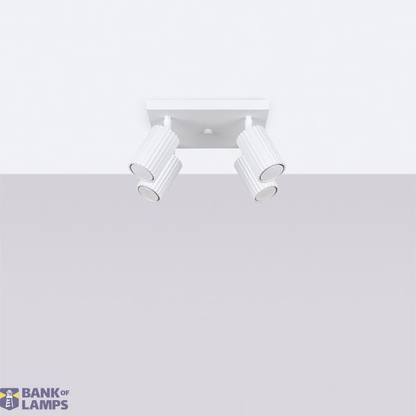 MODERN CEILING LAMP WHITE CARBON REFLECTORS ON A ROSECAKE FOR DINING ROOM image 12