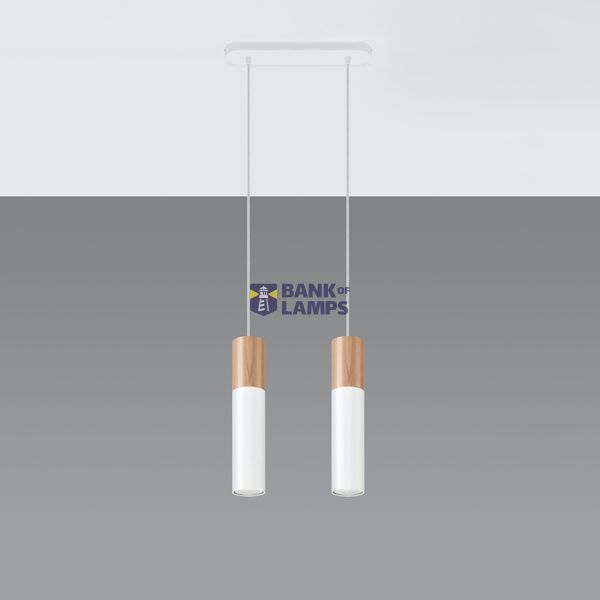 HANGING LAMP PABLO 2 WHITE GU10 2X40W IP20 image 3