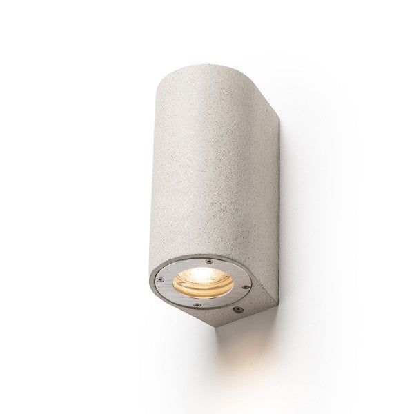GRANITA II wall concrete/light granite 230V LED GU10 2x5W IP65 image 1