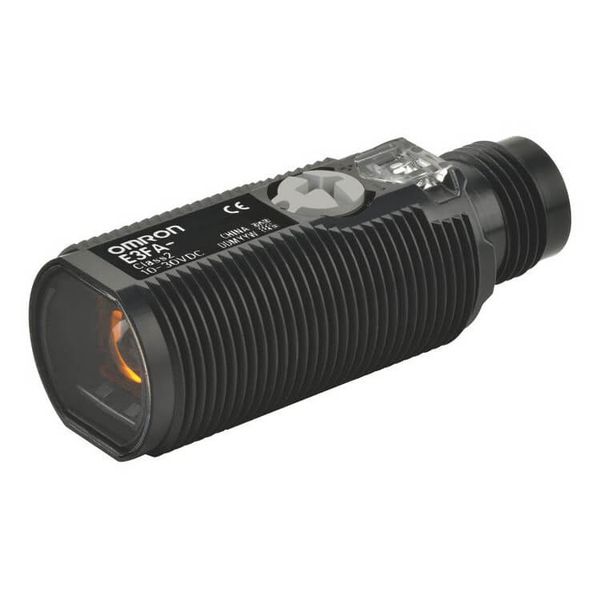 Photoelectric sensor, M18 threaded barrel, plastic, red LED, coaxial r E3FA2035A image 2
