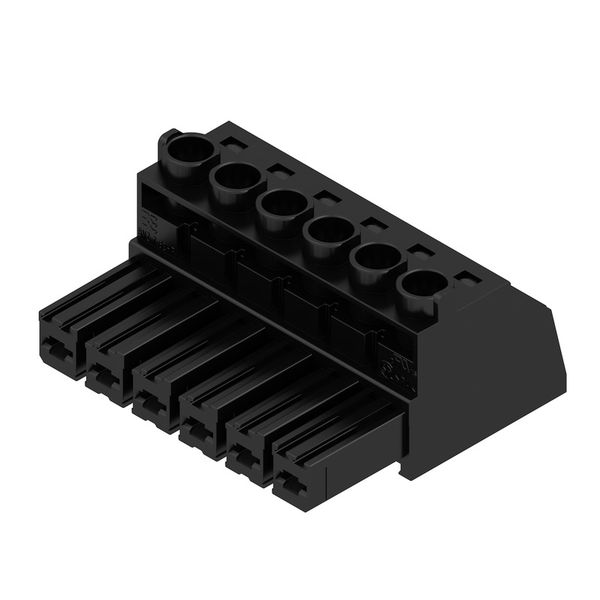 PCB plug-in connector, female plug, 7.62 mm, Number of poles: 6, 180°, Clamping yoke connection, Clamping range, max. : 10 mm², Box image 4