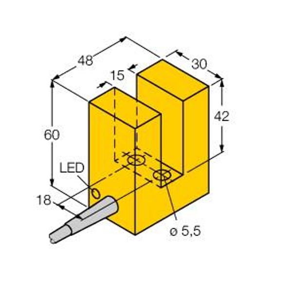 Inductive Sensor Slot-type   SI15-K30-Y1X image 1