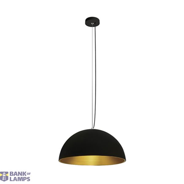 BLACK E27 20W BRASS REFLECTOR image 1