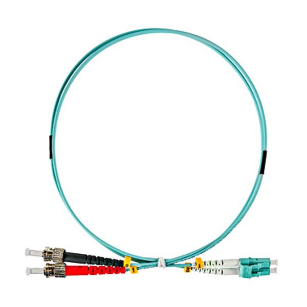 FO Patchcord Duplex LC/UPC - ST/UPC, 50/125æm OM3,  1.0m image 1