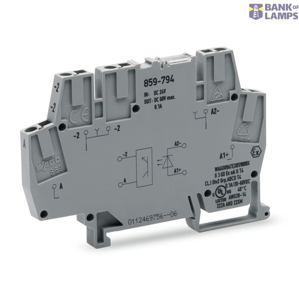 859-794 Optocoupler module; Nominal input voltage: 24 VDC; Output voltage range: 9 … 60 VDC image 1