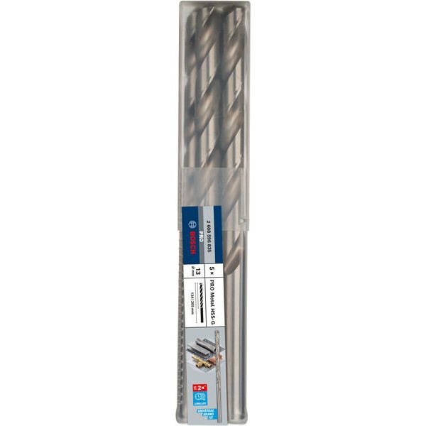 Metal drill bits HSS-G, DIN 340 13 x 134 x 205 mm 5 pcs. image 1