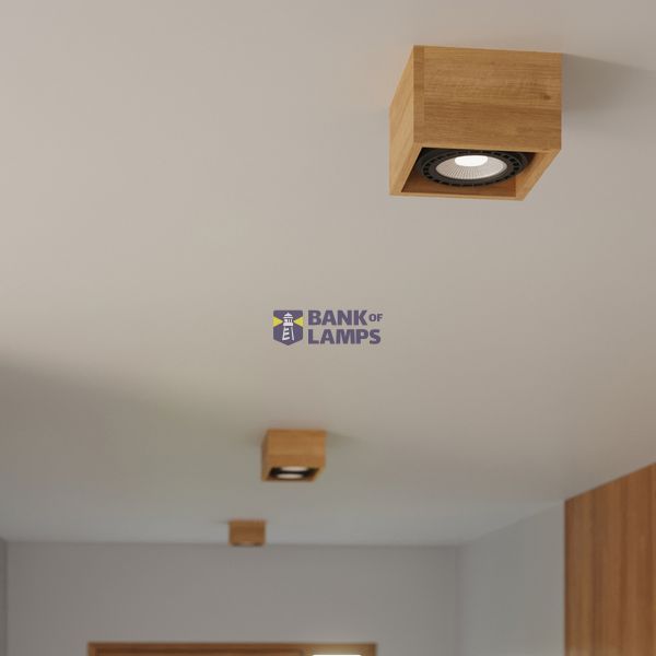 SPOT QUATRO 2 NATURAL WOOD GU10 2X40W IP20 image 6