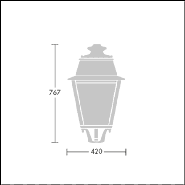 EP 145 LED 24L50 NR 740 RS/MTP F5M - LED Amenity lighting lantern image 3